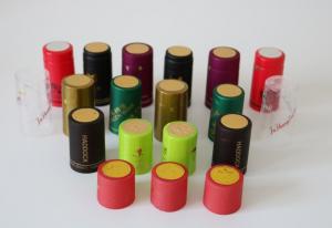  Water Proof Black Heat Shrink Capsules Heat Shrink Bottle Caps 24mm - 33mm Manufactures