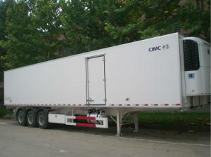  2 Or 3 Axle Refrigerated Cargo Trailer 35 Tons Capacity Customized Size Manufactures