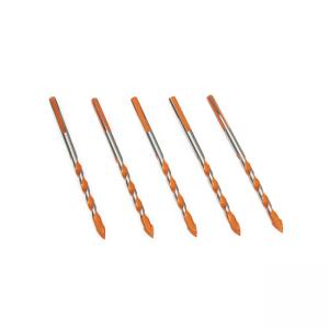  Orange Glass And Tile Triangle Head Drill Bit 4mm To 12mm ISO9001 Manufactures