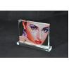 Buy cheap Luxury Acrylic Customized Picture Frames Magnetic Photo Frame Square Block from wholesalers