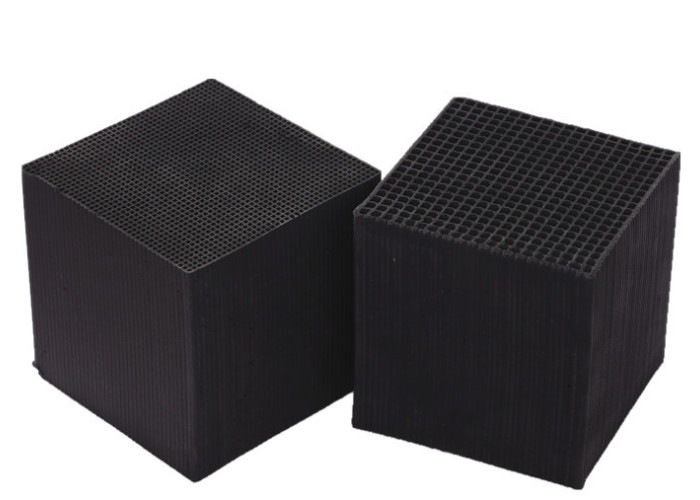  Wall Thickness 1.0mm Activated Carbon Honeycomb , 100X50X50mm 1.5mm Carbon Honeycomb Manufactures