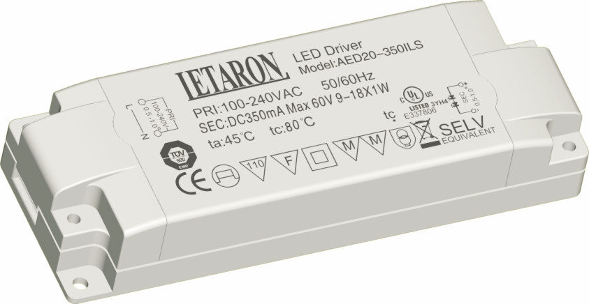  Bedroom Lighting 350mA Constant Current Driver for Led Power Supply AED20-350ILS 20W Manufactures
