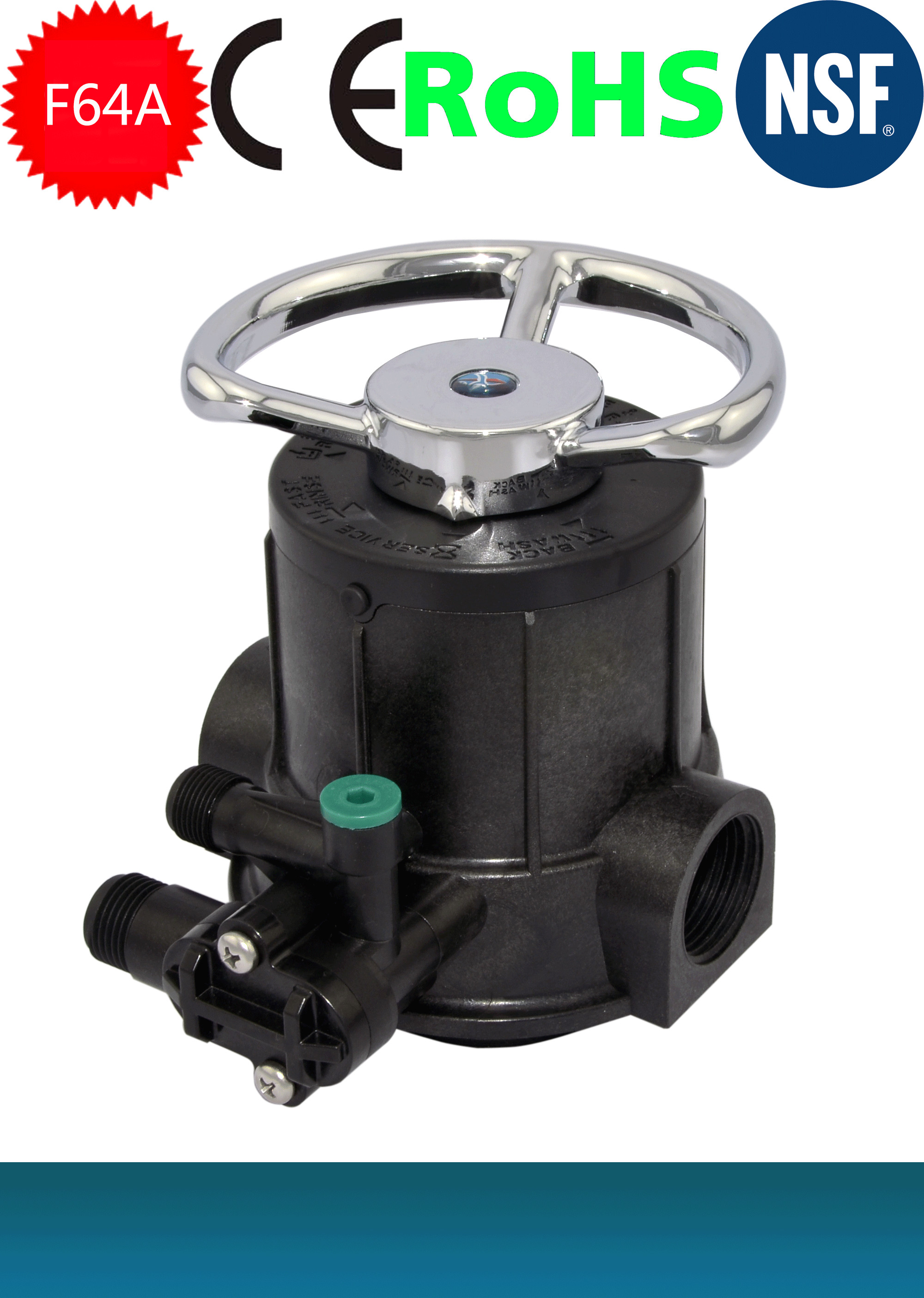  Valve RUNXIN F64A Water Softner Manual Softner Control Valve For Water Treatment Manufactures
