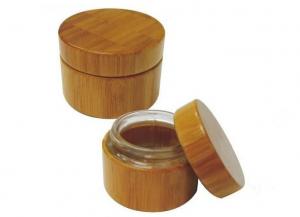  Bamboo cosmetic cream jars, cream containers, eco-friendly bamboo and glass lining Manufactures