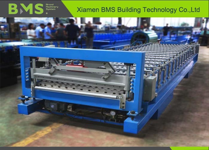  19 Steps Corrugated Roof Panel Roll Forming Machine PLC Control Manufactures