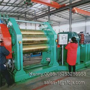  1200MM Rubber Sheet 3 Roll Calender , Calendering Process For Rubber Manufactures
