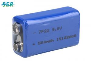  Long Life 9V Lithium Battery 600mAh High Energy Density Durable For Door Control Manufactures