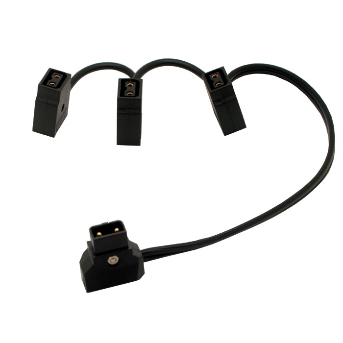  D-tap male to 3 D-Tap Female Extension Cable for Anton Bauer V-mount Battery Manufactures