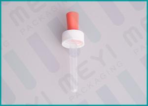  White Ribbed Graduated Plastic Pipette Droppers 22/400 With Red Bulb Manufactures