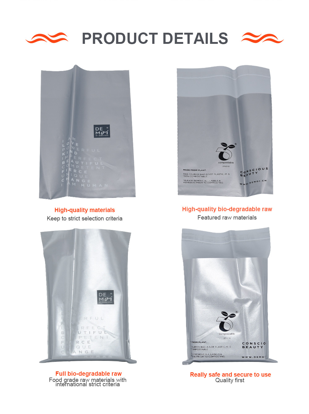 CPE Data Cable Packaging Lightweight Recyclable Packaging Bags