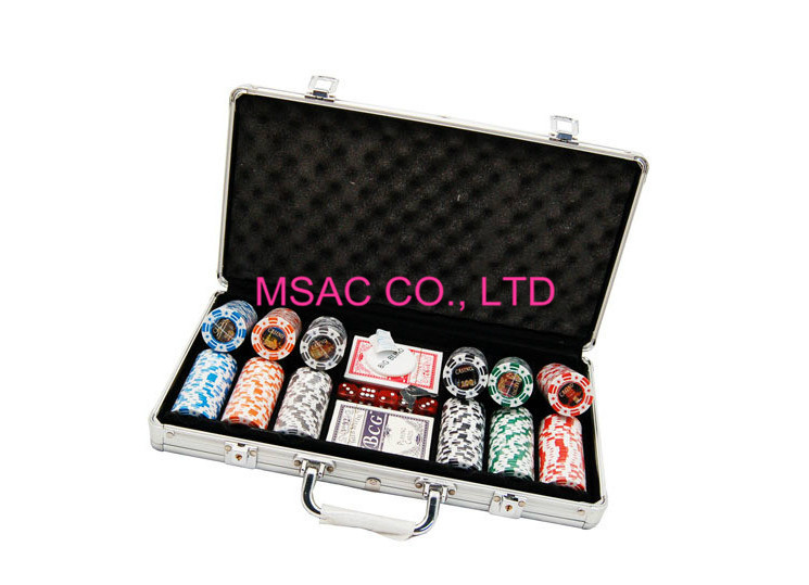 300 Pcs Aluminum Chip Case / Counter Carrying Cases Size L389 X W200 X H69mm Manufactures