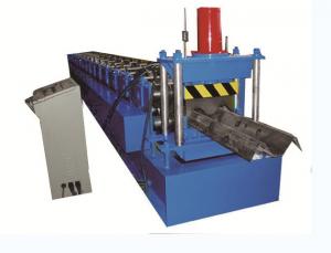  2 Wave Highway Guardrail Roll Forming Machine 2.7 3.0mm Thick Hydraulic Decoiler Manufactures