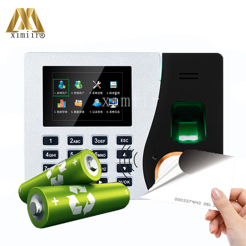  Biometric Cheap Price K14 TCP/IP Fingerprint With Built in Battery Time Clock Time Attendance Manufactures