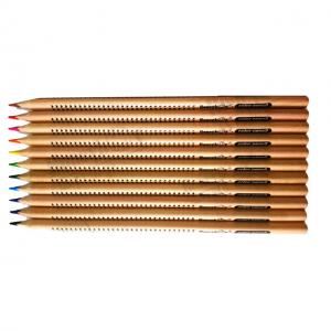  Natural lWooden Nateral 7'' color pencil China with Roll printing and 3.0mmWater-soluble lead core  color pencil Manufactures