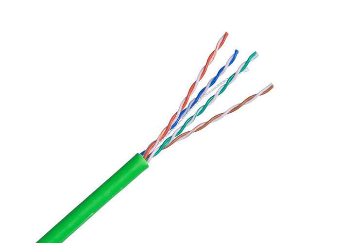  Temporary Lan Cable Bulk Cat5e Cable , CCA Conductor Shielded Cat5e Cable PVC Jacket Manufactures