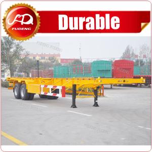  2 axle or 3 axle 20ft 40ft Skeleton Semi Trailer container chassis trailer for sale Manufactures