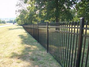  Home Garden Powder Coated Top Spear Tubular Metal Fence Manufactures