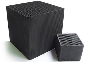  Coal Based Honeycomb Activated Carbon 140X32X20mm 1.5mm Wall Thickness 1.0mm Manufactures