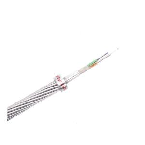  Single Mode G652d OPGW Fiber Optic Cable 18 Core  Optical Ground Wire Manufactures