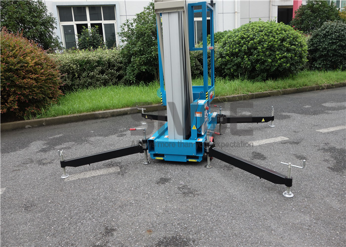  Mobile Lift Platform With 10 Meter Platform , Aluminum Alloy Hydraulic Aerial Lift Manufactures