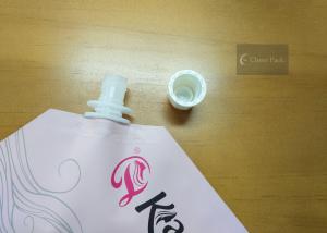  12mm Oval Shape White Plastic Spout Caps Food Grade PE Material Manufactures