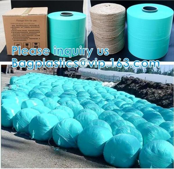 Quality Silage, Hay, Maize Protection bael Wrap, Film, Agriculture Grass Bale Pack, Silage Stretch Film, UV Resistant for sale