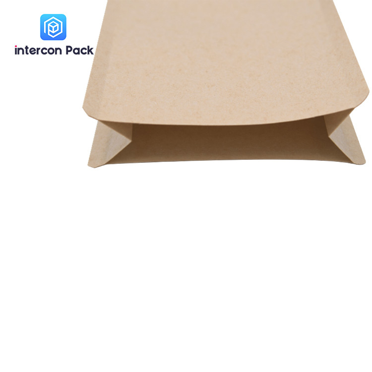  Environmental Protection Gusset Packaging Bag Eight Side Seal Kraft Paper Manufactures