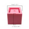 Buy cheap Pink square silicone mold for planters, concrete succulent plants mold from wholesalers