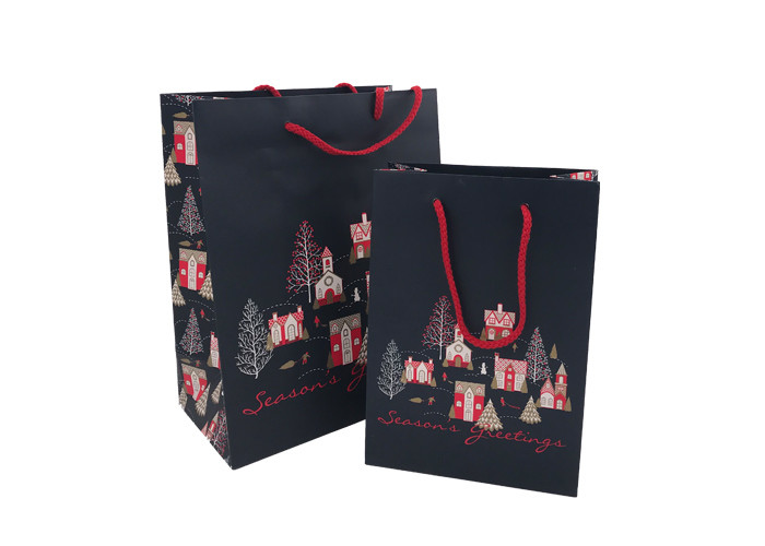  Handmade Medium Christmas Gift Bags Eye - Catching Design OEM Service Manufactures