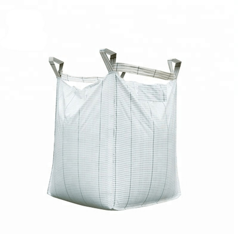  Full Open Top Industrial Bulk Bags , White Flat Bottom FIBC Jumbo Bags Manufactures