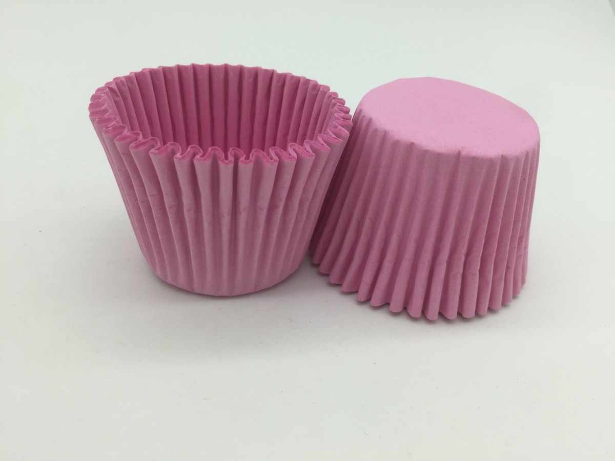  Large Size Pink Cupcake Baking Cups / Wrappers , Decorative Muffin Cups Customized Manufactures