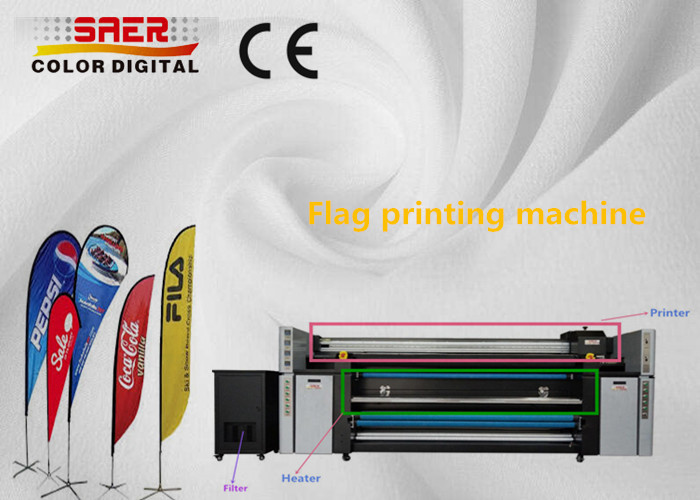  Dual CMYK Textile Printing Fabric Plotter 3.5KW Continuous Ink Supply Manufactures