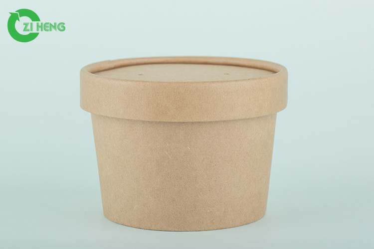  Biodegradable sturdy kraft paper round hot and cold drinks cups 350ml Manufactures
