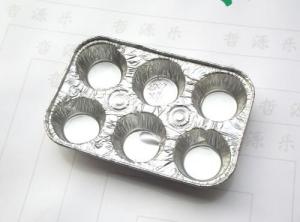  Disposable Aluminium Foil Baking Tray , Silver Foil Food Containers FDA Certification Manufactures