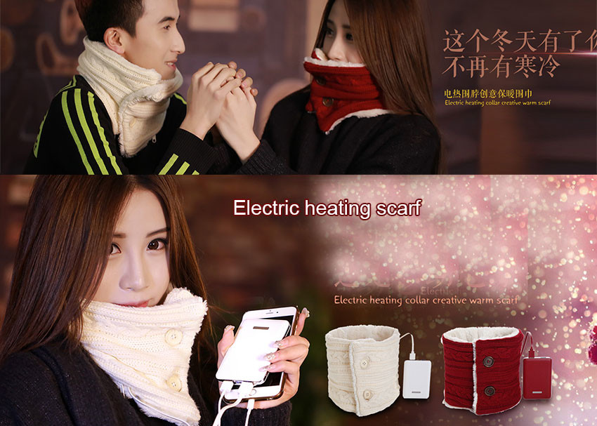  Winter Fan And Heater Scarf 40-46 Degree Decorative 8W Max Power FANW-08 Manufactures