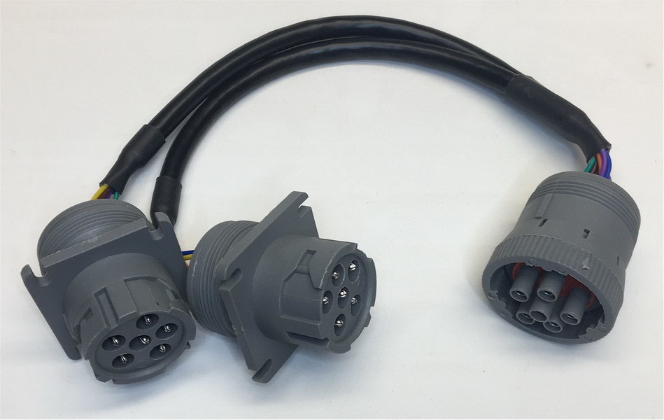  High Precision J1708 Cable , Y Splitter Power Cable For Deutsch Connectors Manufactures