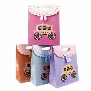  Cute Colorful Cardboard Bag 230g White Cardboard Material Customized Size Manufactures