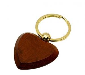  Heart Shape Wooden Blank Keychains in Mahogany finish Manufactures