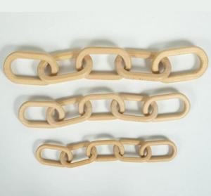  Solid Beech Wood Chain Links for Home Decoration, 5 wooden chain links Manufactures