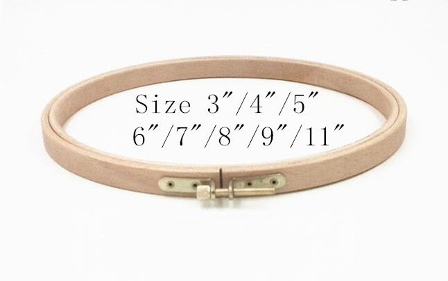  Solid beech wood embroidery hoop round shaped 3'', 4'', 5'',6'',7'',8'',9'',11'' Manufactures