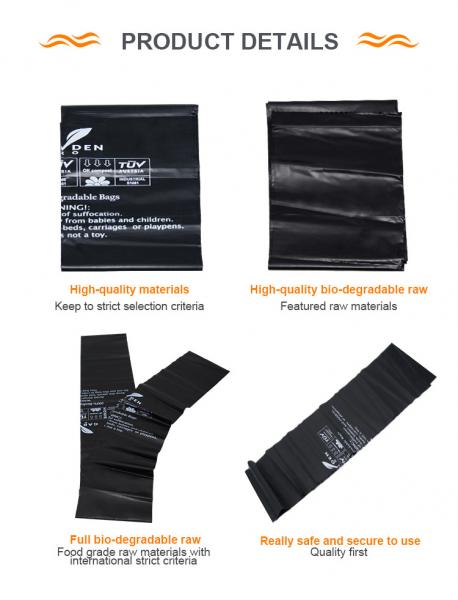 Recyclable PLA PBAT PHA Plastic Packaging Bag 100 Degradable Carrier Bags
