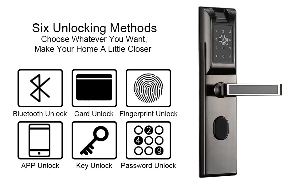  Password Open Fingerprint RFID Door Lock With Normal Open Function Manufactures