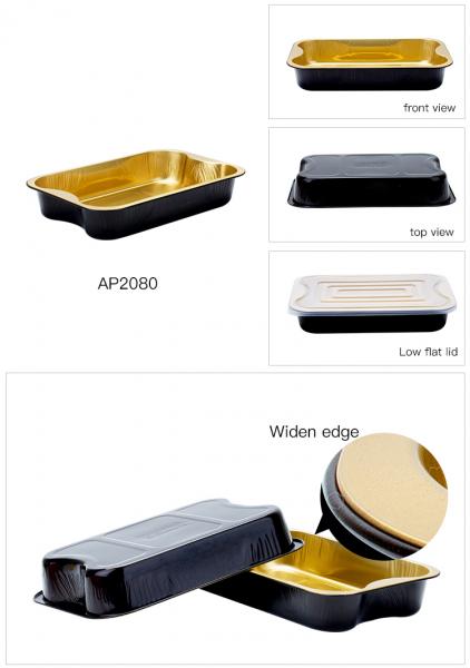 2080ML/74.3oz Shanghai ABL PACK Aluminum Foil Container Take Away Food Container Disposable Big Size Food Container