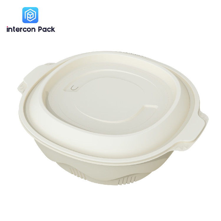  Bagasse Cornstarch Disposable Plates Eco Friendly For Food Packaging Manufactures