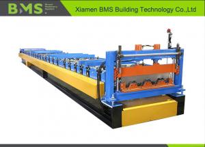  CE Standard Floor Decking Roll Forming Machine WIth 3T Decoiler Manufactures