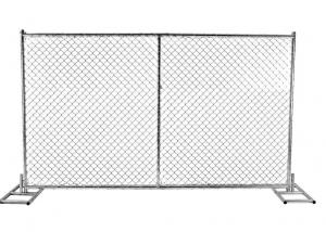  ISO Hot Dip Galvanized 10ft Width Temporary Security Fencing For Sports Field Manufactures