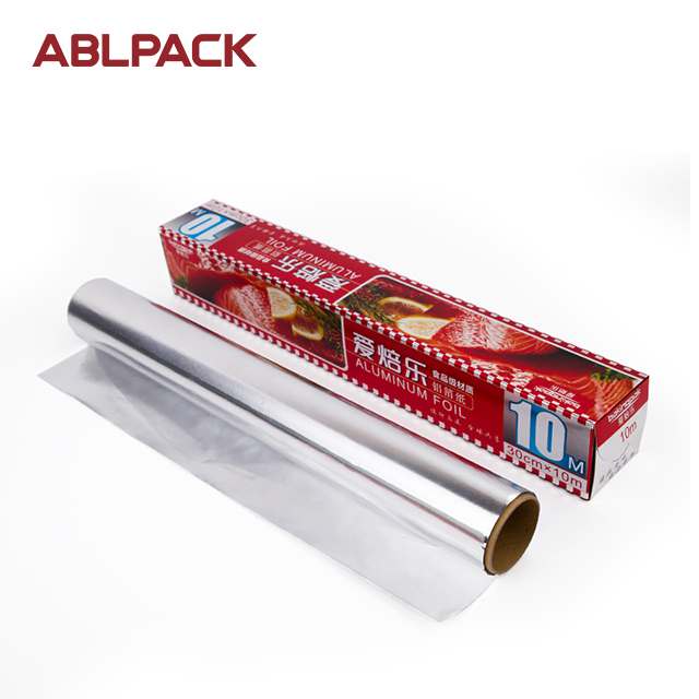 30cm width 10 mics aluminium metal foil roll papers chocolate wrapper for food grade
