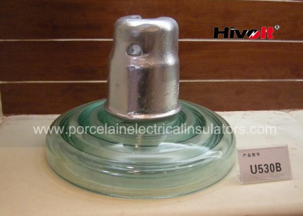 Quality Zinc Sleeve Available Toughened Glass Insulator With Ball / Socket Connect Way for sale