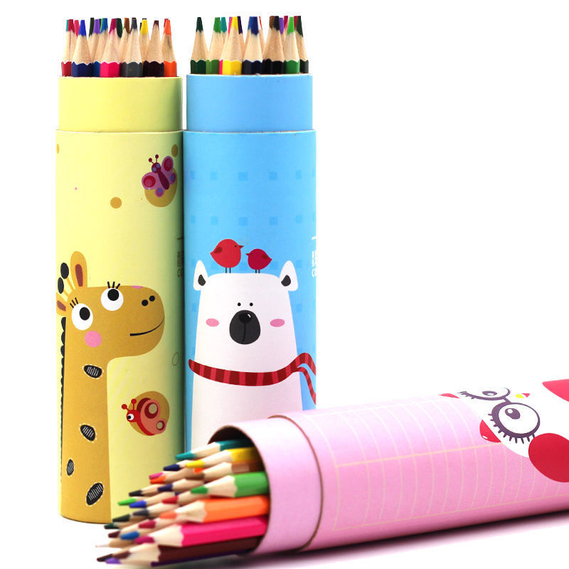  Wholesale promotional 12/24/36/48 colors drawing colored pencils for art and craft Manufactures