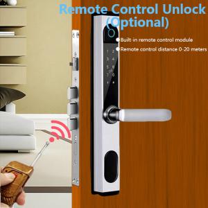 Wifi Electronic Door Lock With Tuya App Control Remotely S876 Fingerprint Glass Door Lock Manufactures